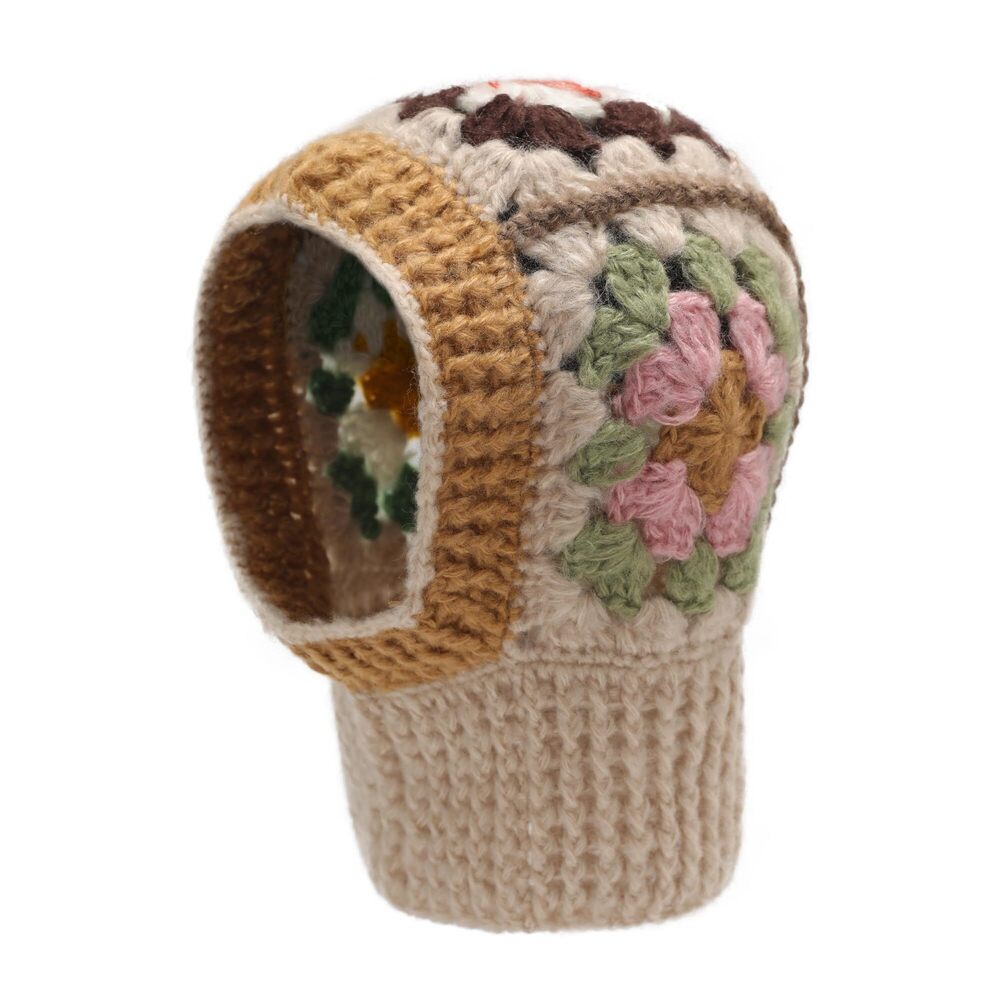 5848 Winter Knitted Winter Hat Windproof Hooded Scarf Balaclava Beanie Hat